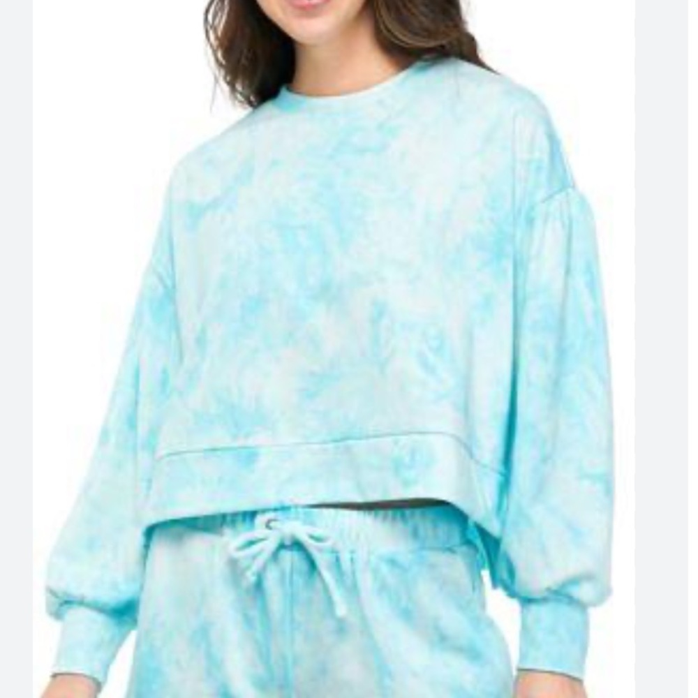 Cabana By Crown & Ivy Long Sleeve French Terry Sweatshirt